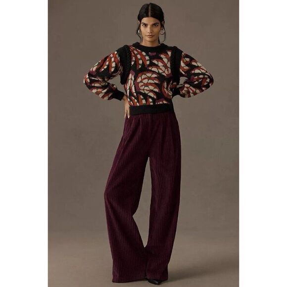 NWT ANTHROPOLOGIE FARM RIO Sz XS BANANA DOTS PULLOVER SWEATER - Picture 4 of 7